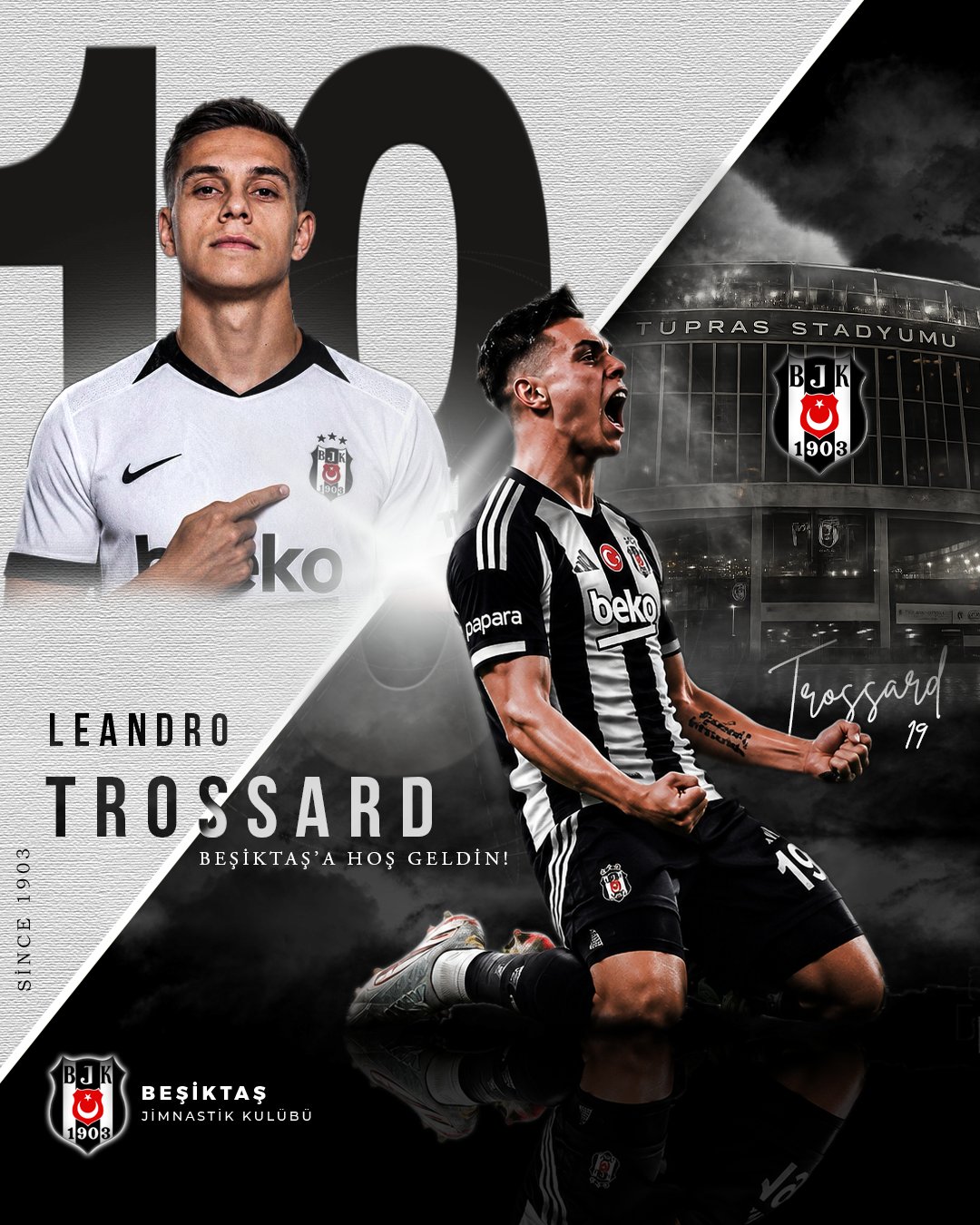 Futbolcu karşılama afişi tasarımı